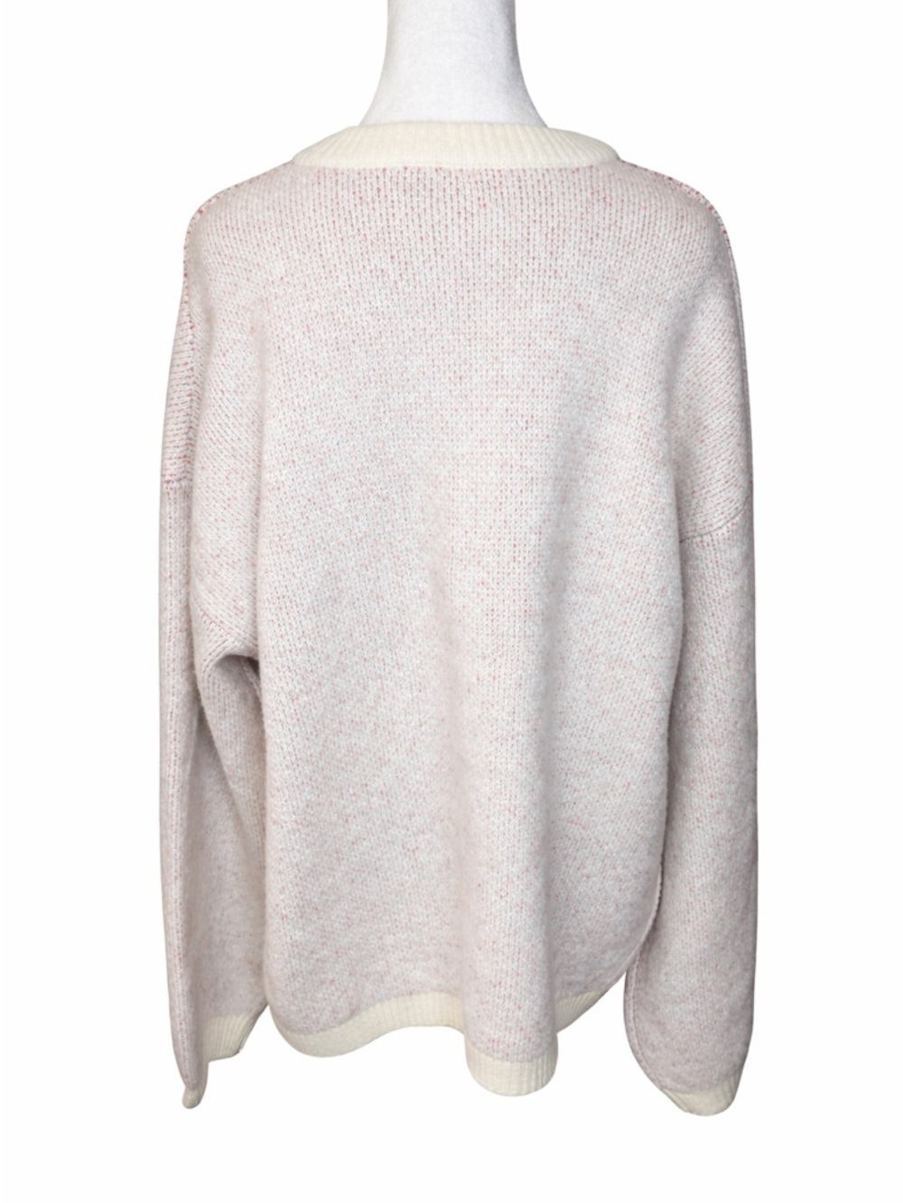 A New Day Cream Cherry Graphic Sweater - Women's Cozy Crewneck - Picture 3 of 3